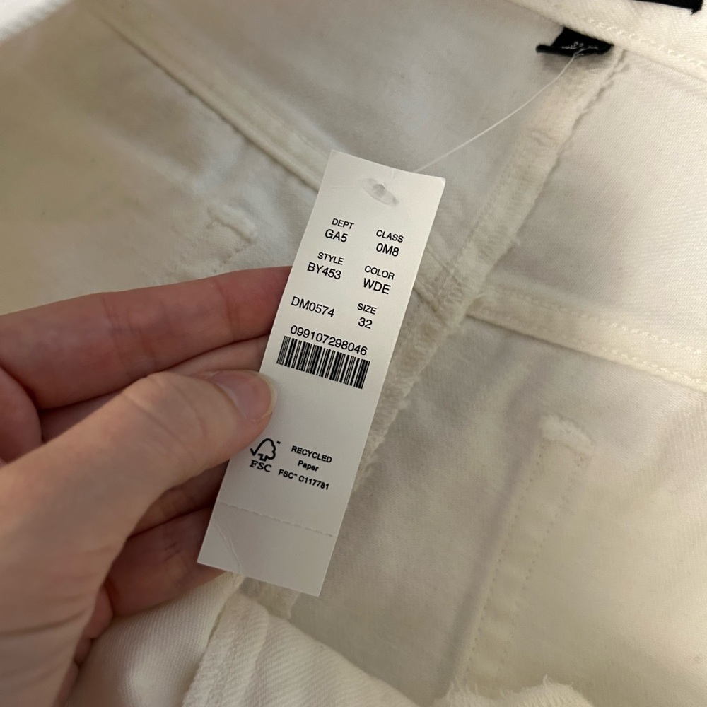 NWT J. Crew Denim Maxi Skirt in White - Picture 7 of 7